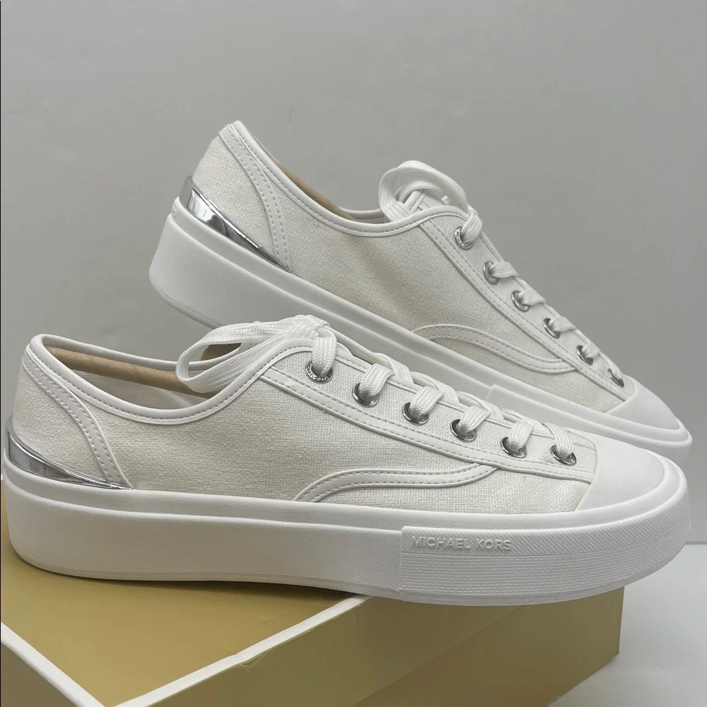 Michael KORS JUDE LACE UP
SMALL WEAVE CANVAS
43S5JUFS2D Sneakers - Picture 7 of 16